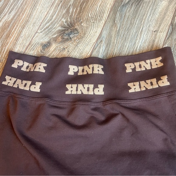 Victoria Secret PINK‐High Waist Full Length Brown Tight/Leggings Sz L - Picture 4 of 8